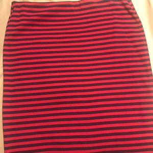 Blue & Red Old Navy mini skirt w/ stretch